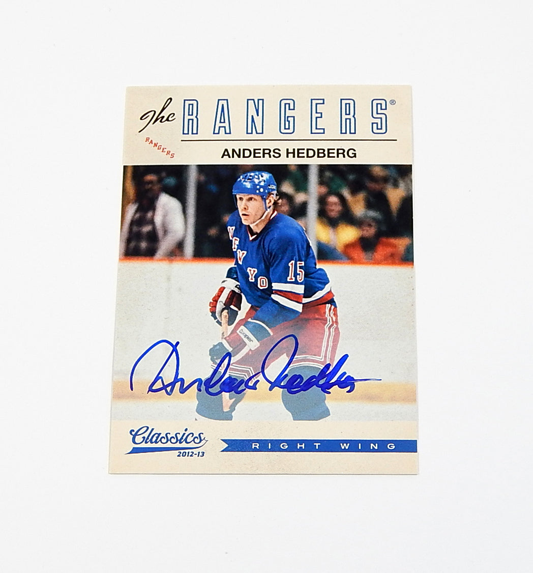 # 2012-13 Panini Classics Signatures Autographs Anders Hedberg #43 On Card Auto