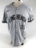 2018 Long Beach State Dirtbags #25 Game Used Grey Jersey Baseball XL 892