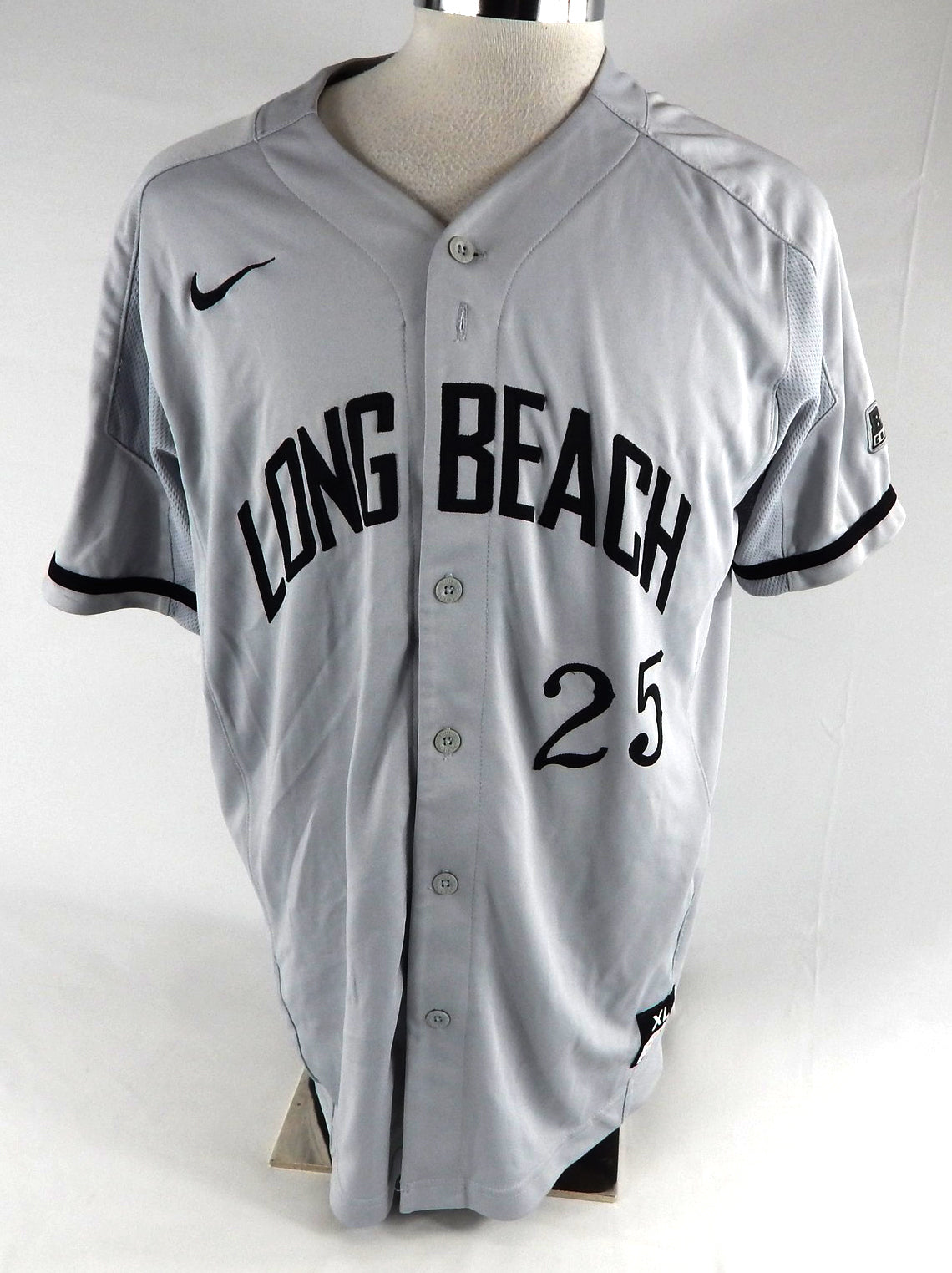 2018 Long Beach State Dirtbags #25 Game Used Grey Jersey Baseball XL 892
