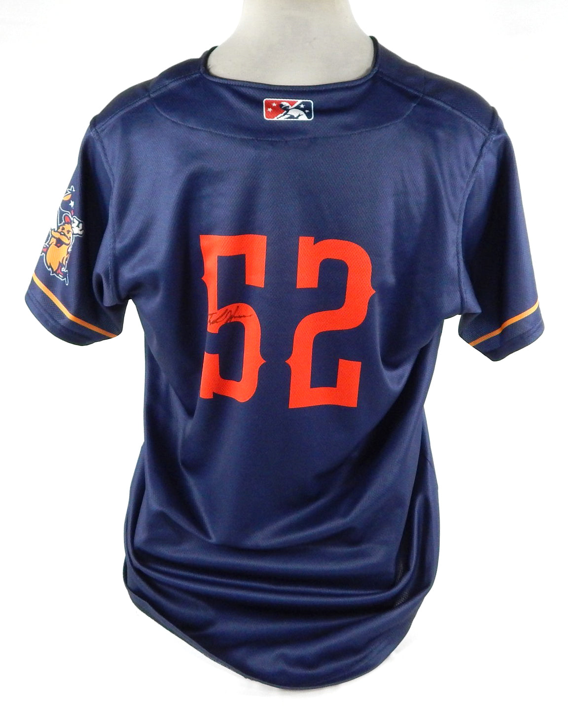 2020 Round Rock Hairy Men #52 Game Used Signed Blue Jersey Collegiate SummerBall Pic2