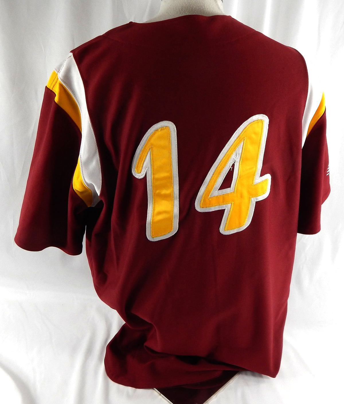 2012 Abilene Prairie Dogs Braden Tullis #14 Game Used Maroon Jersey ULB 48 098 Pic2