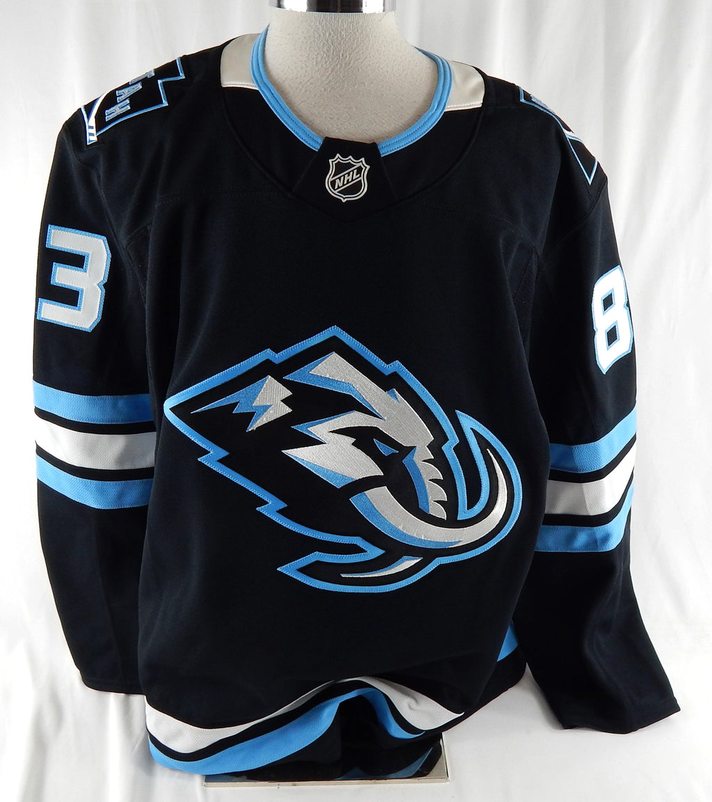 2025-26 Utah Mammoth Maxim Barbashev #83 Game Issued Black Jersey 56 DP113329