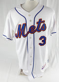2011 New York Mets Brad Emaus #3 Game Issued White Jersey 44 216