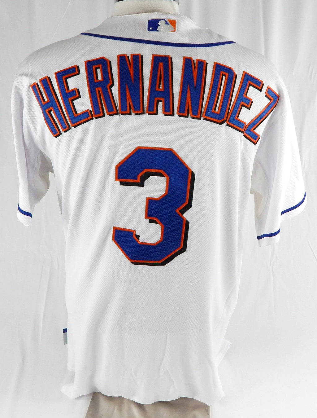 2011 New York Mets Brad Emaus #3 Game Issued White Jersey 44 216 Pic2