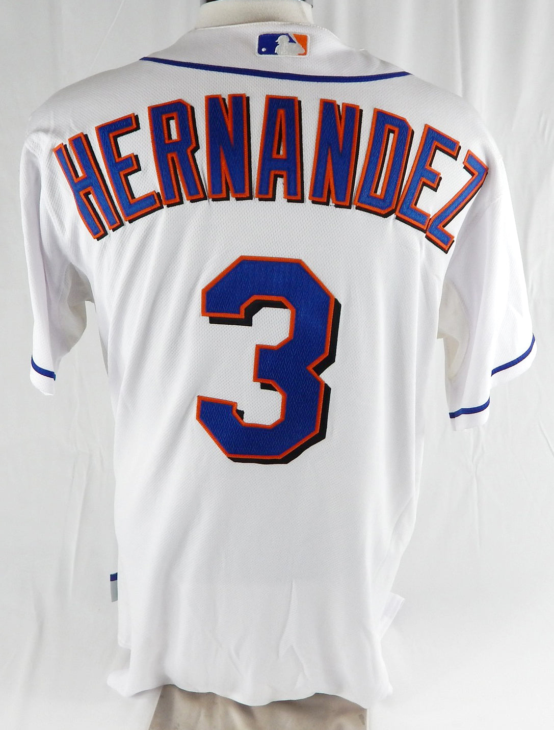 2011 New York Mets Brad Emaus #3 Game Issued White Jersey 44 216 Pic2