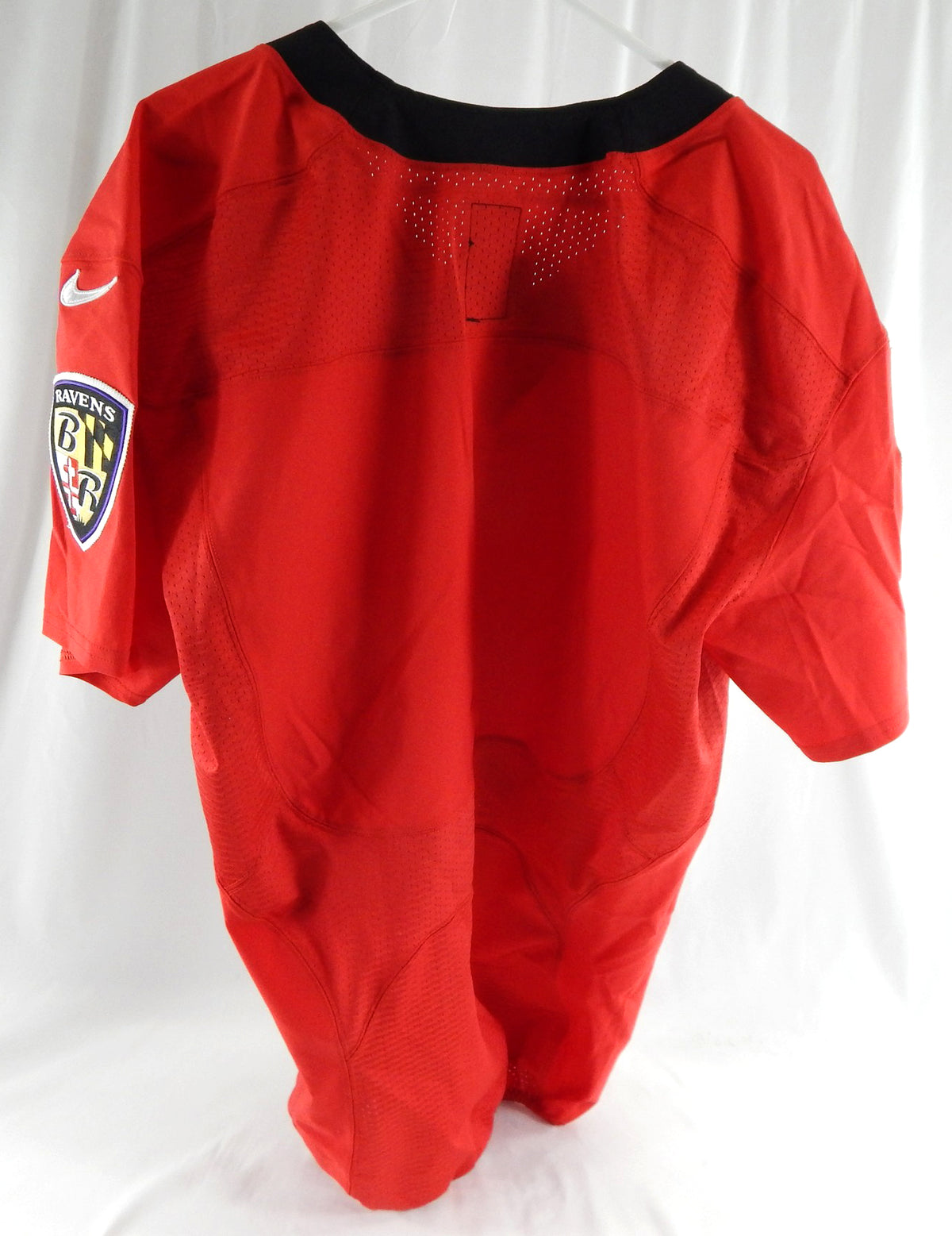 2012 Baltimore Ravens Blank Game Issued Red Practice Jersey Q-BK Cut 46 657 Pic2