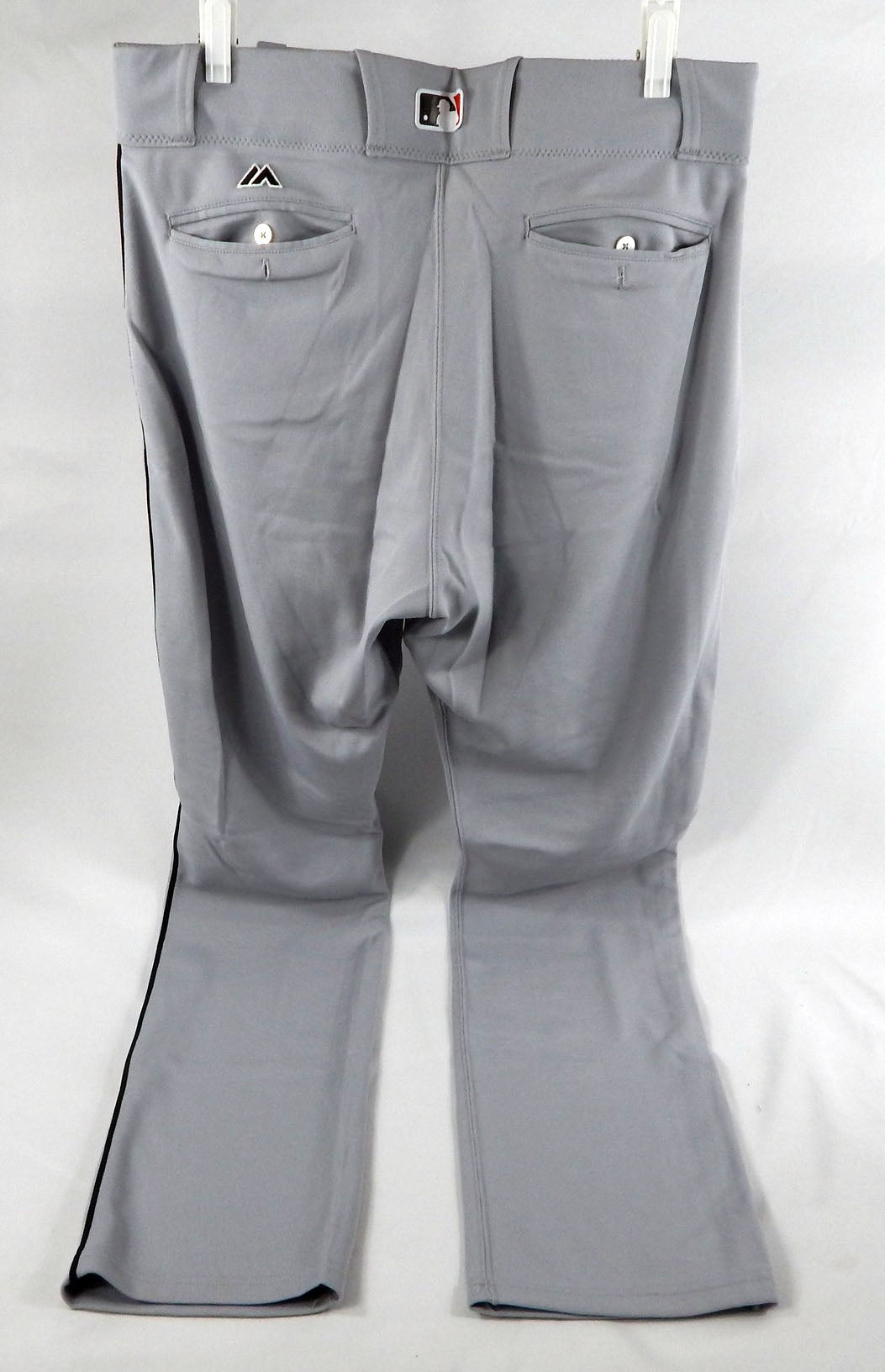 2016 Miami Marlins Adam Conley #61 Game Used Grey Pants 36-42-19 640 Pic2