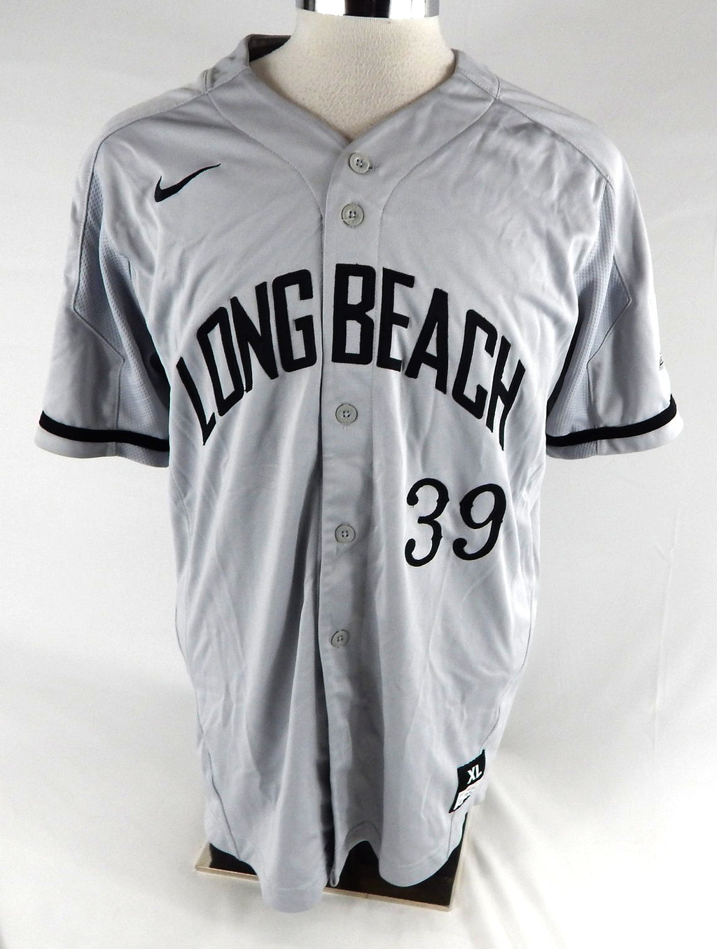 2018 Long Beach State Dirtbags #39 Game Used Grey Jersey Baseball XL 894