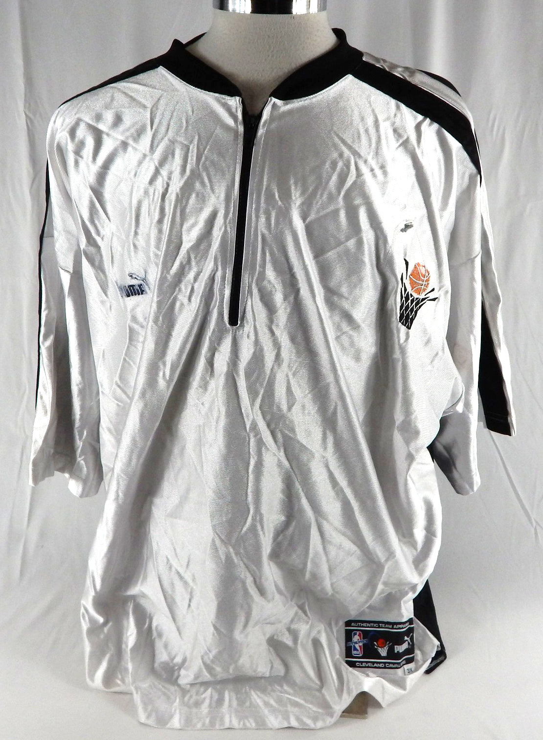 1999-01 Cleveland Cavaliers #11 Game Used White Shooting Shirt 3X 436