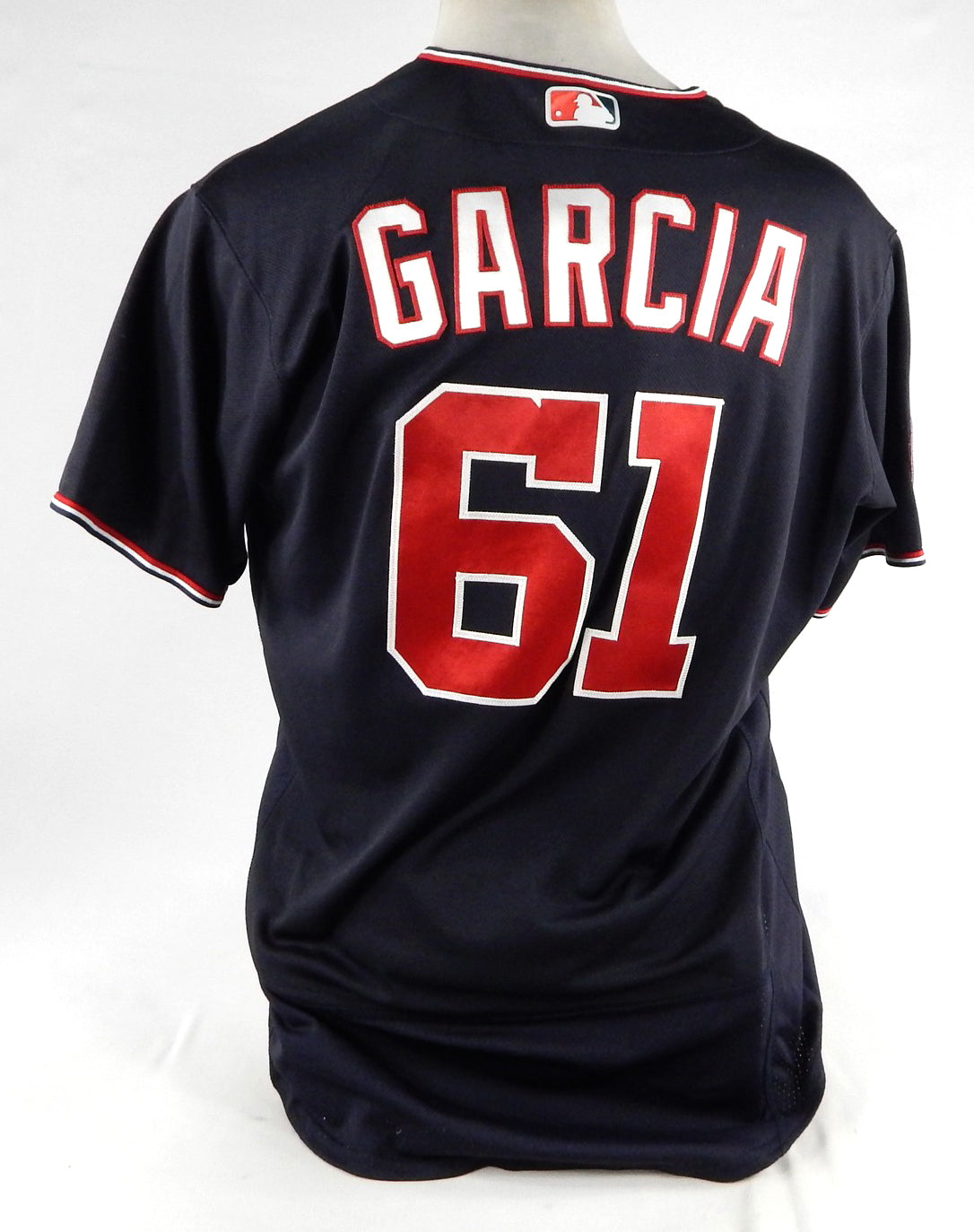 2023 Washington Nationals Robert Garcia #61 Game Issued Pos Used Navy Jersey 83