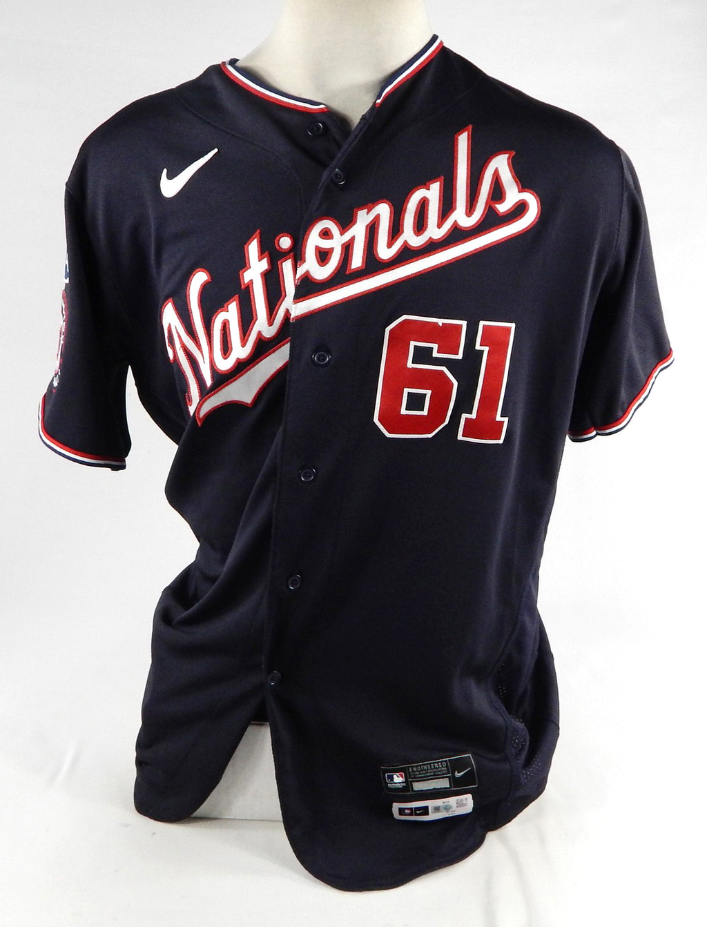 2023 Washington Nationals Robert Garcia #61 Game Issued Pos Used Navy Jersey 83 Pic2