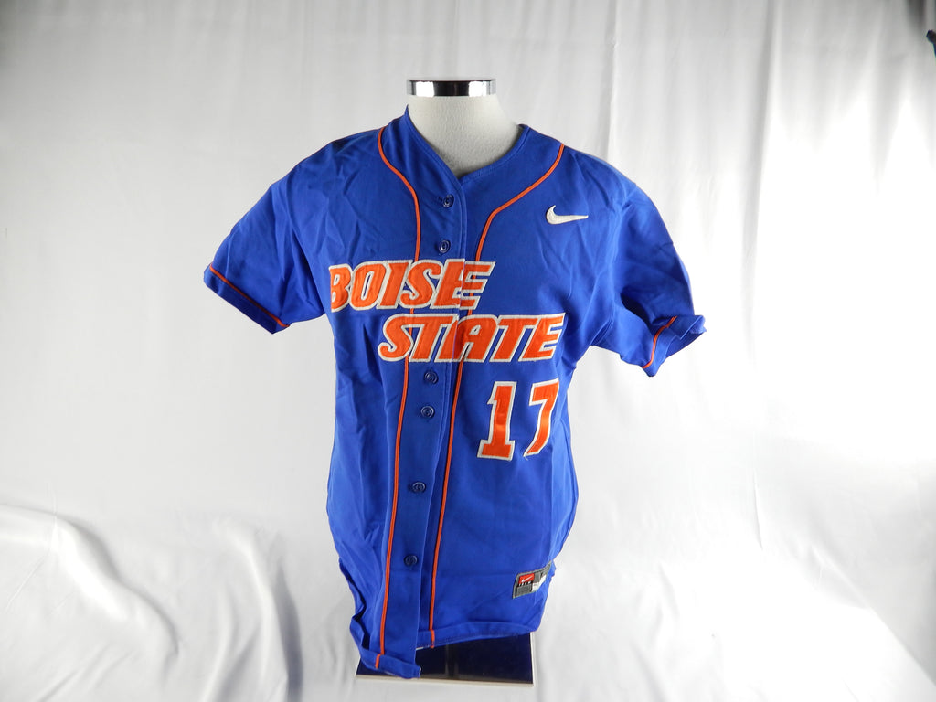 2000's Boise State Broncos #17 Game Used Blue Jersey Softball L 135