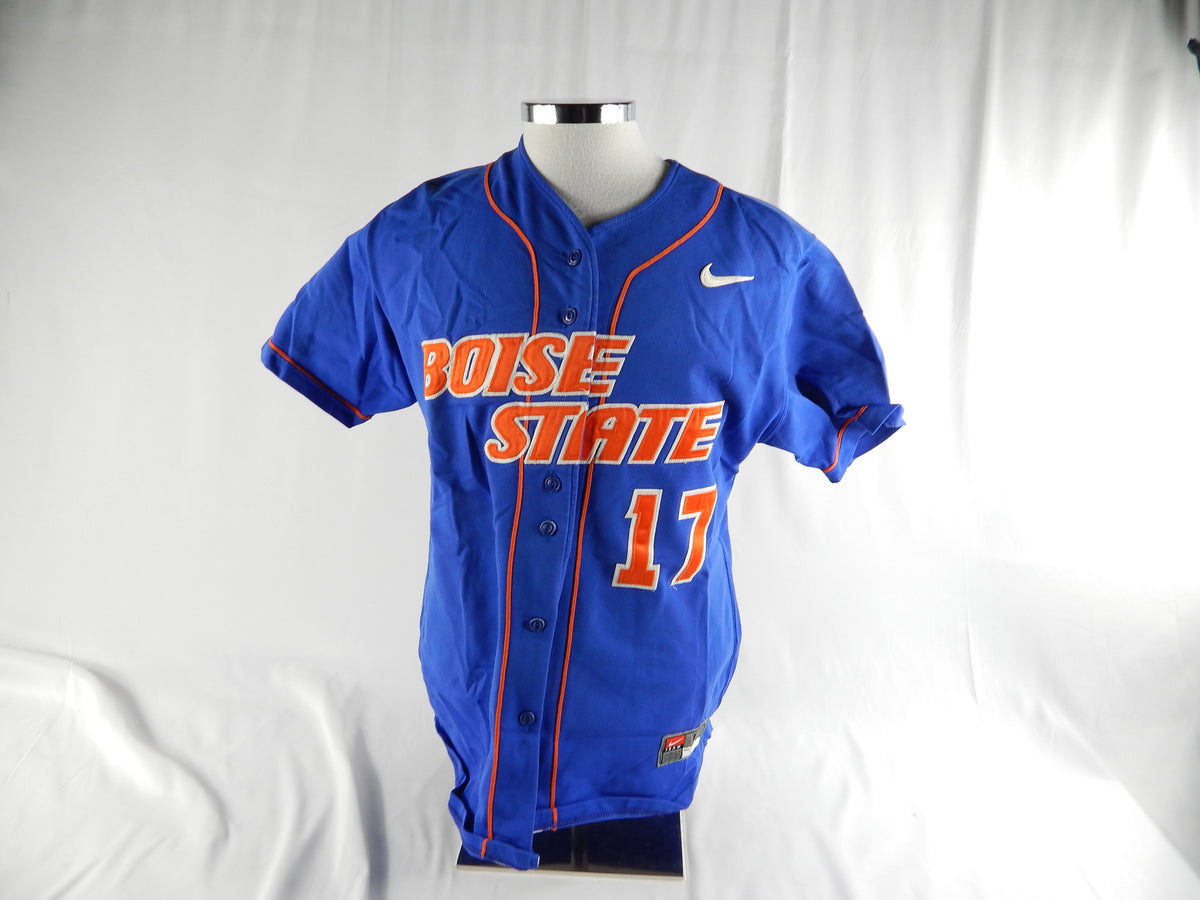 2000's Boise State Broncos #17 Game Used Blue Jersey Softball L 135
