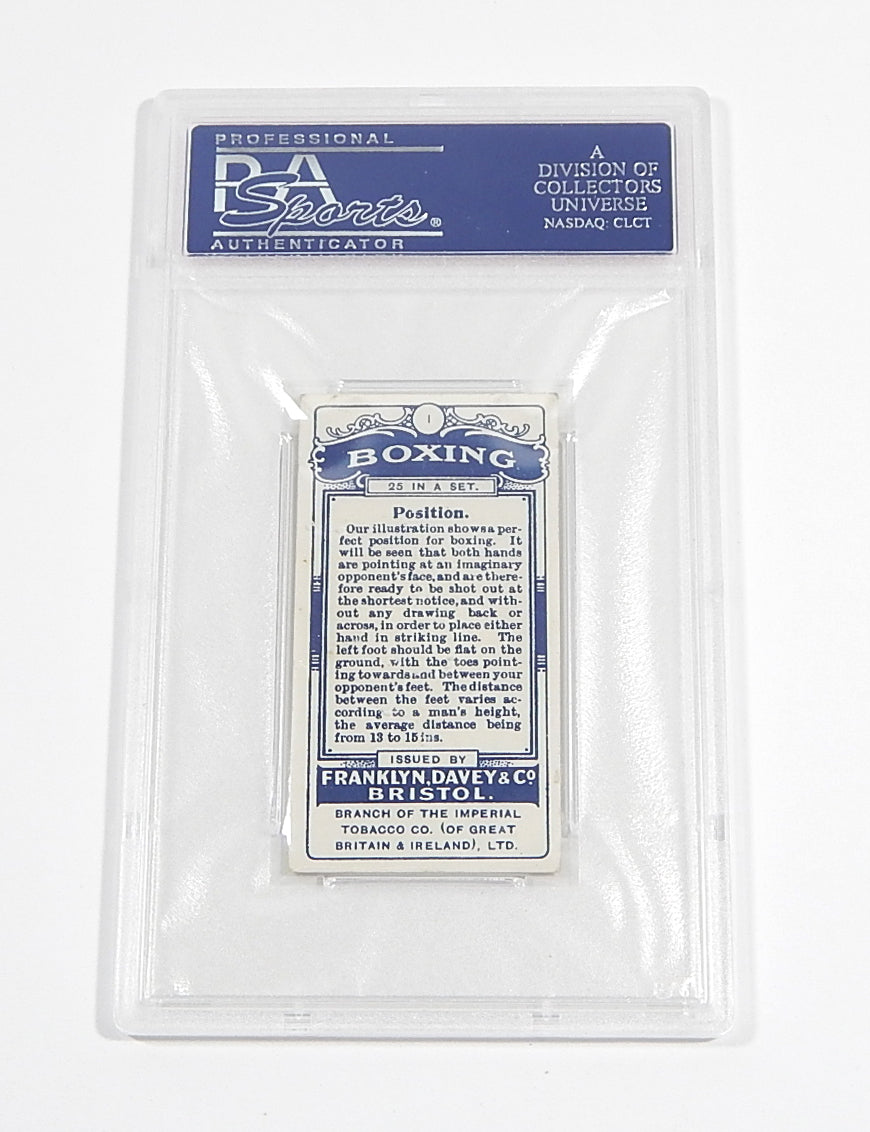 1924 Franklyn Davey & Co Boxing Position #1 PSA 6.5 Pic2