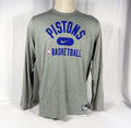 2021-22 Detroit Pistons Team Issued Grey Long Sleeve Training Shirt 63 XL 03S