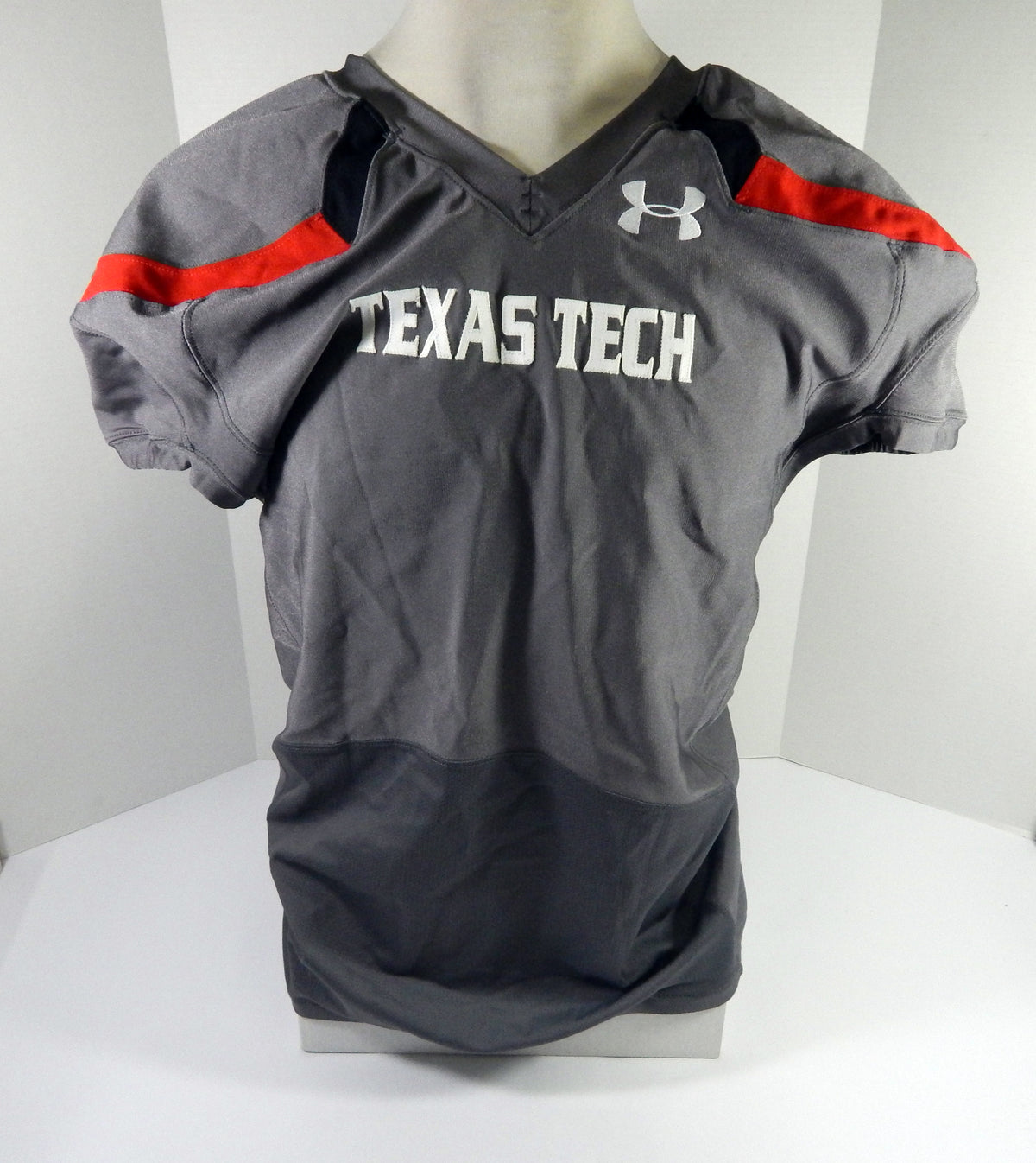 2013 Texas Tech Red Raiders Blank Game Issued Grey Jersey 52 DP47924