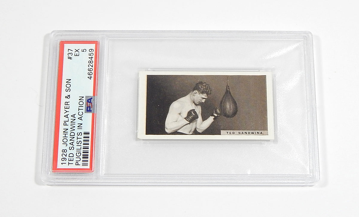 1928 John Player & Sons Pugilists In Action Ted Sandwina #37 PSA 5