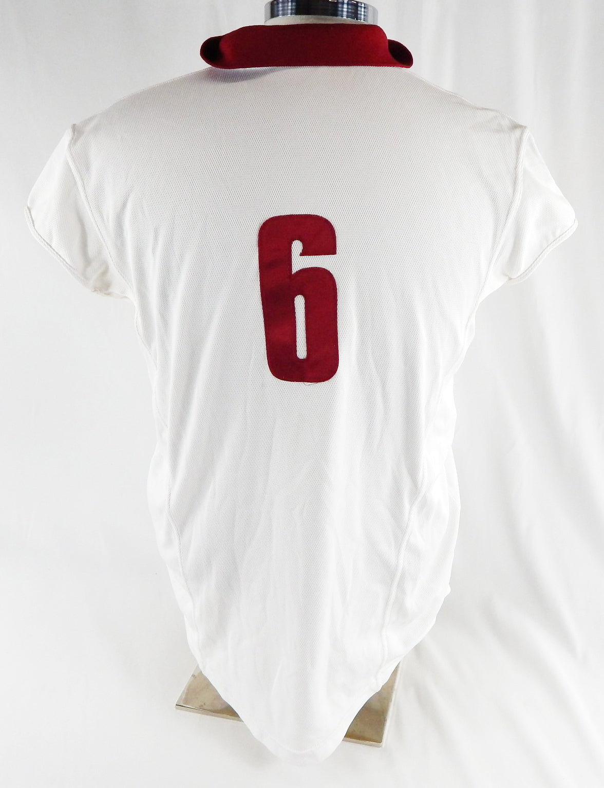 Womens Alabama Crimson Tide #6 Game Used White Jersey Soccer 623 Pic2