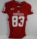 Indiana Hoosiers #83 Game Used Red Jersey Nameplate Removed DP14156