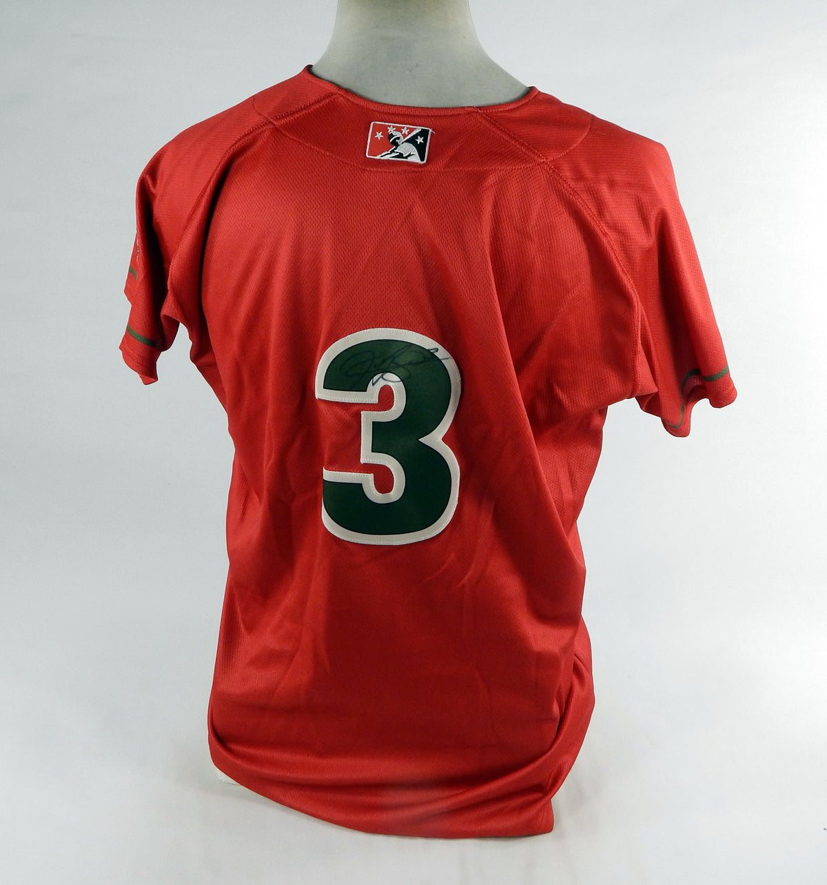2022 Fresno Grizzlies Trevor Boone #3 Game Used Red Jersey Farm Grown Night 44 7 Pic2