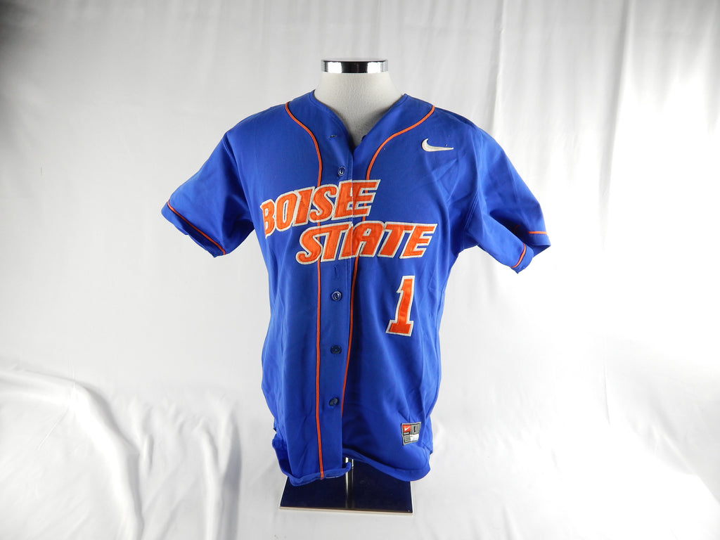 2000's Boise State Broncos #1 Game Used Blue Jersey Softball L 138