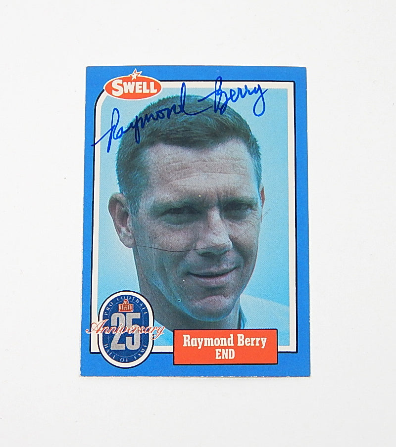 1988 Swell Football Greats Raymond Berry #12 Signed On Card Auto