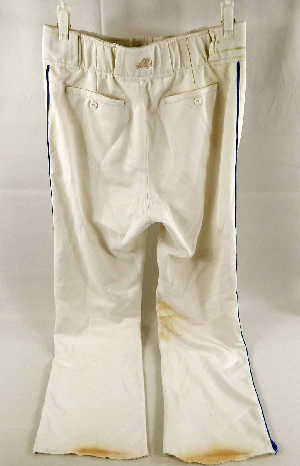 MLB Baseball Weaver Game Used White Pants 577 Pic2
