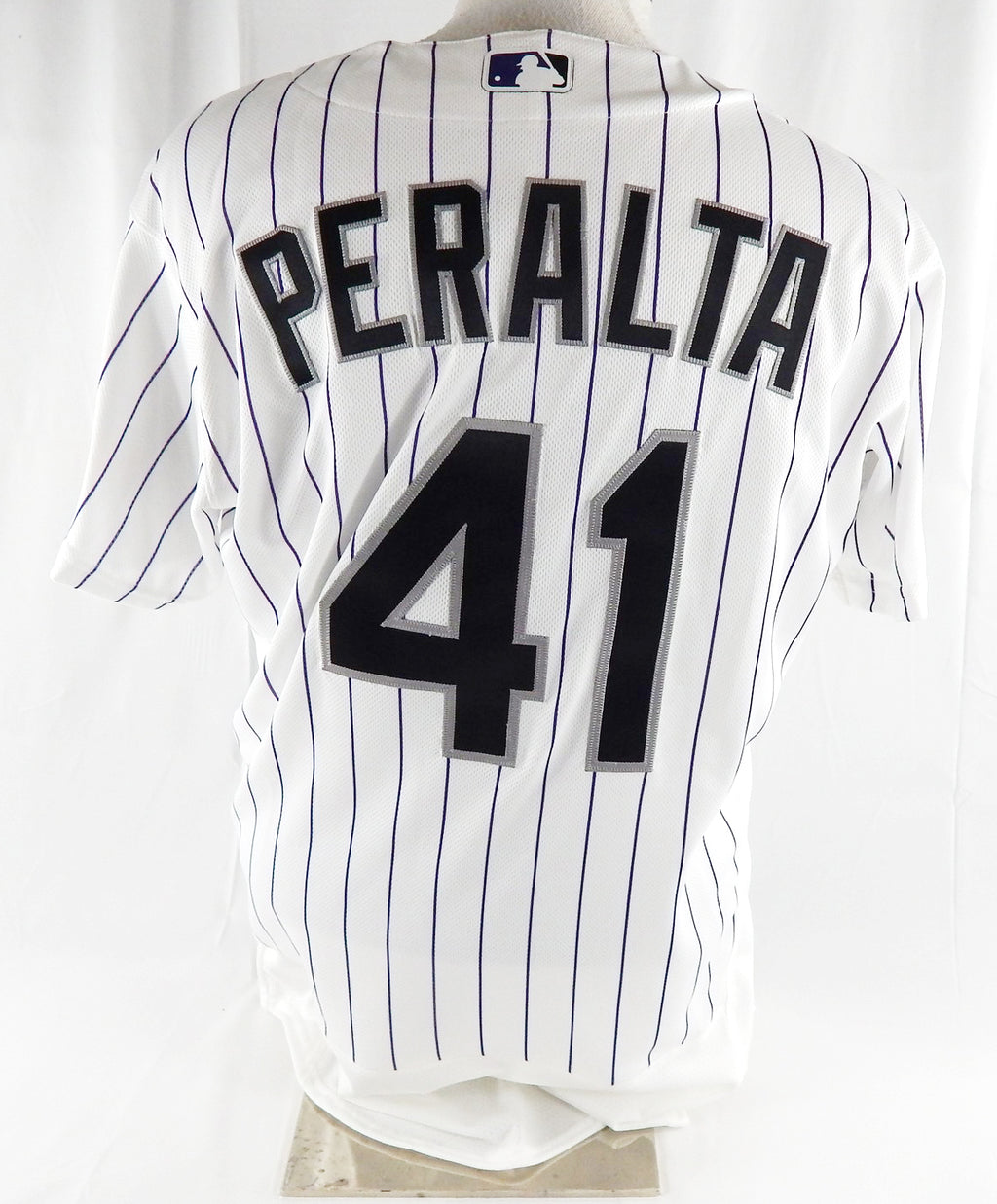 2026 Colorado Rockies Luis Peralta #41 Game Issued White Jersey 44 280 Pic2