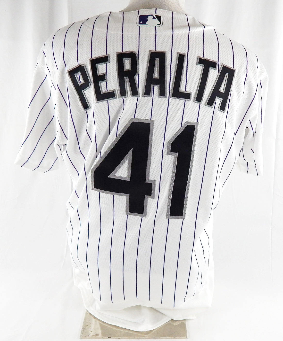 2026 Colorado Rockies Luis Peralta #41 Game Issued White Jersey 44 280 Pic2
