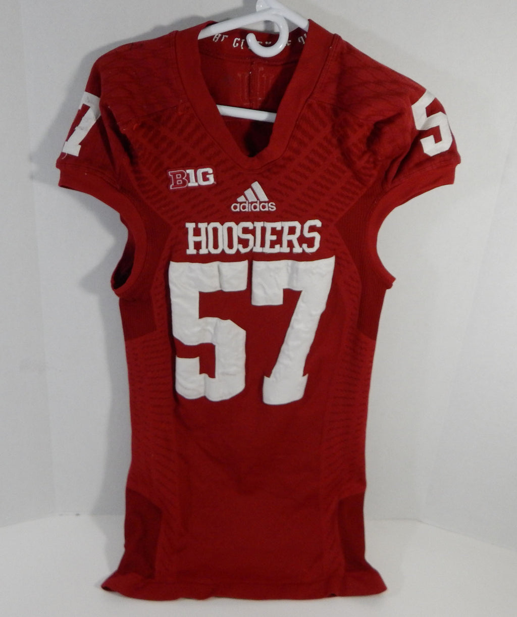 2013 Indiana Hoosiers #57 Game Used Red Jersey Nameplate Removed DP14157