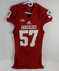 2013 Indiana Hoosiers #57 Game Used Red Jersey Nameplate Removed DP14157