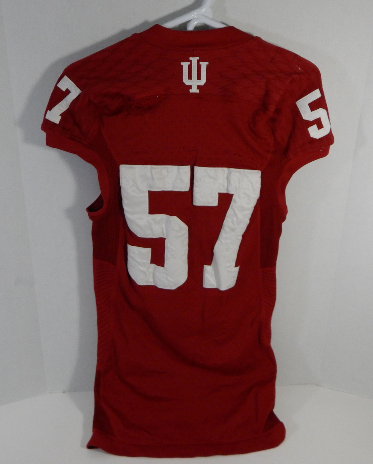 2013 Indiana Hoosiers #57 Game Used Red Jersey Nameplate Removed DP14157 Pic2