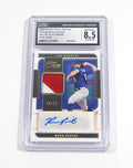 2022 Panini Three and Two Auto Jersey Holo Gold Ryan Pepiot Patch 8/10 CGC 8.5