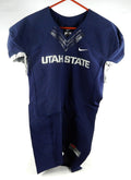2013-15 Utah State Aggies Blank Game Issued Navy Jersey L 056