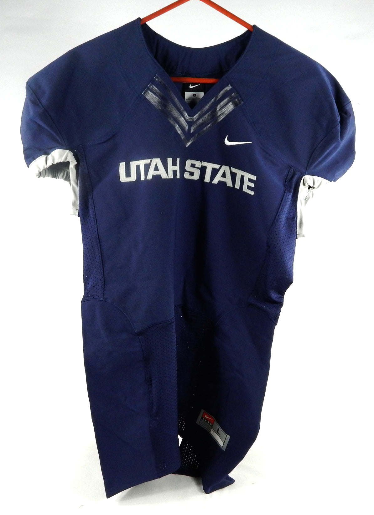 2013-15 Utah State Aggies Blank Game Issued Navy Jersey L 056