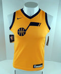 2019-20 Youth Utah Jazz Blank Swingman Yellow Jersey Statement  Nike NWT M 524S