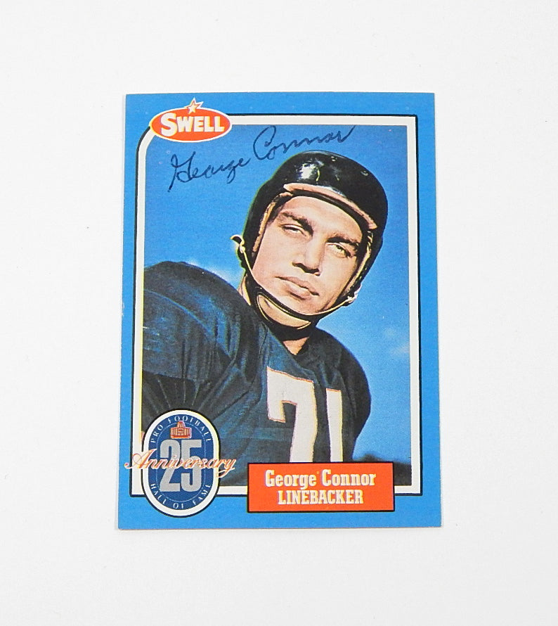 1988 Swell Football Greats George Connor #30 Signed On Card Auto