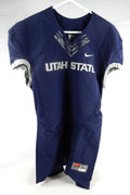 2013-15 Utah State Aggies Blank Game Issued Navy Jersey L 057