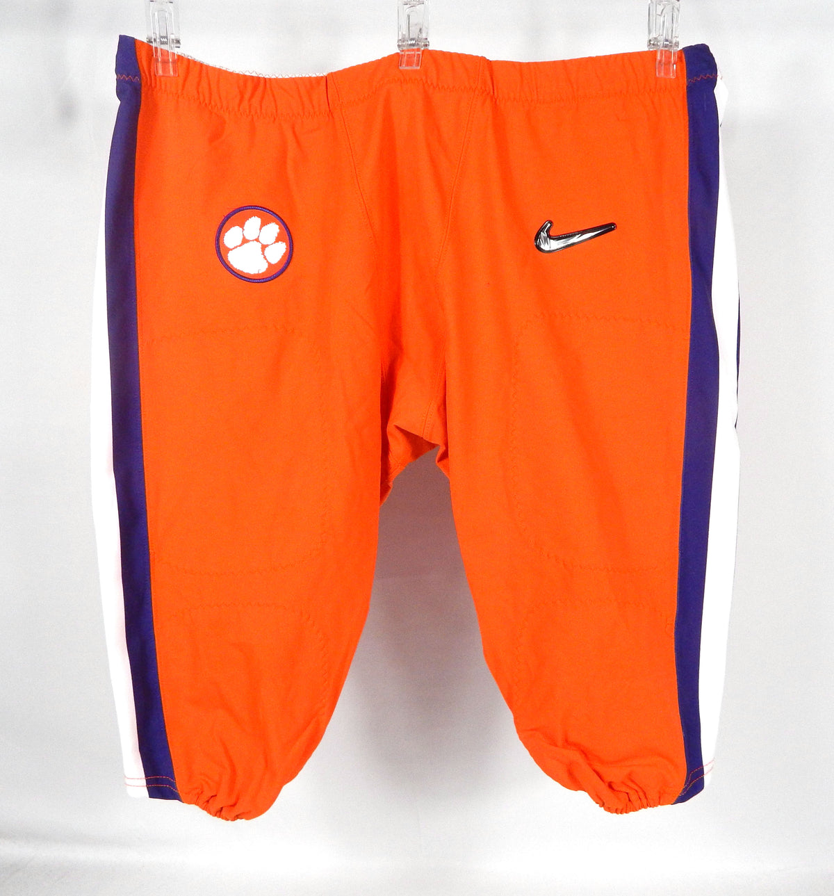 2016-18 Clemson Tigers Game Issued P Used Orange Pants College Playoffs 48 8S
