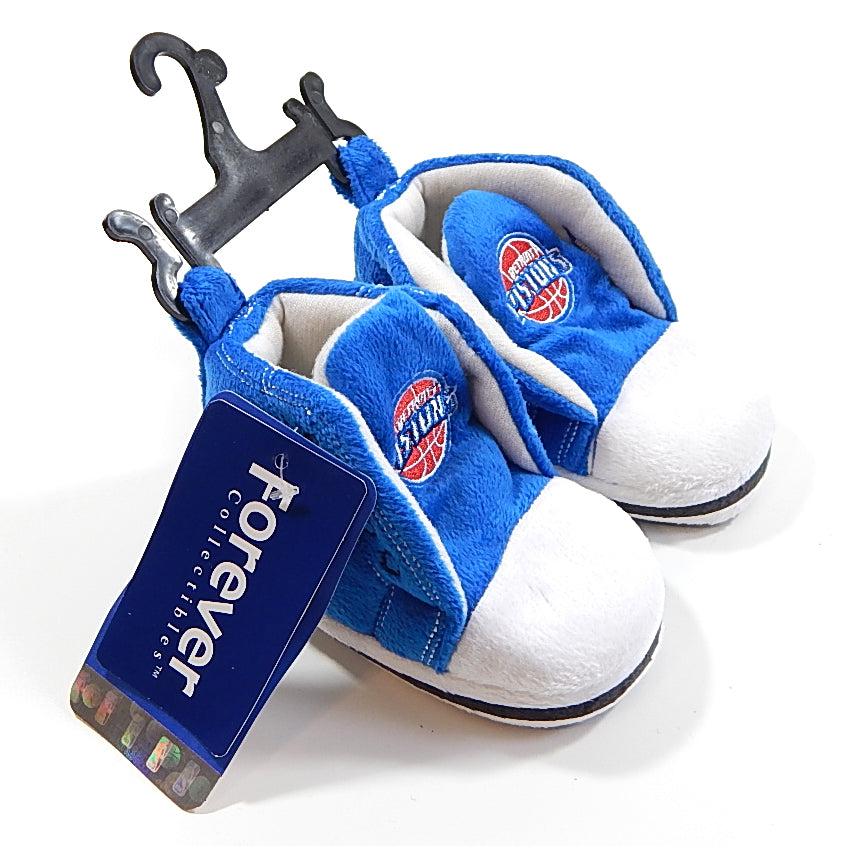 Detroit Pistons High Top Sneakers Baby Booties Small 0-3m Forever Collectibles Pic2