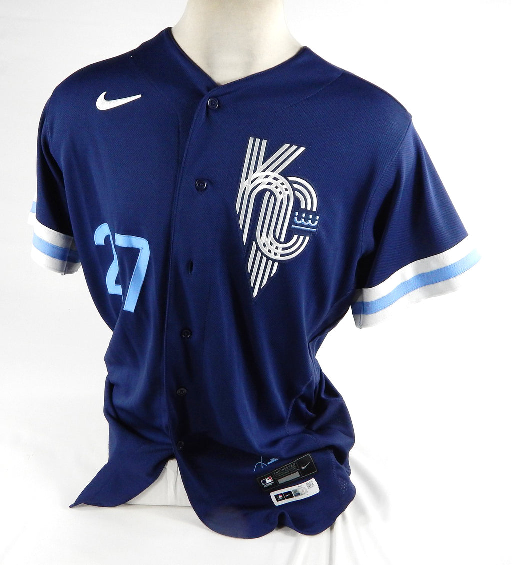 2023 Kansas City Royals Matt Beaty #27 Game Issued Blue Jersey City Connect 44 2