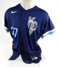 2023 Kansas City Royals Matt Beaty #27 Game Issued Blue Jersey City Connect 44 2