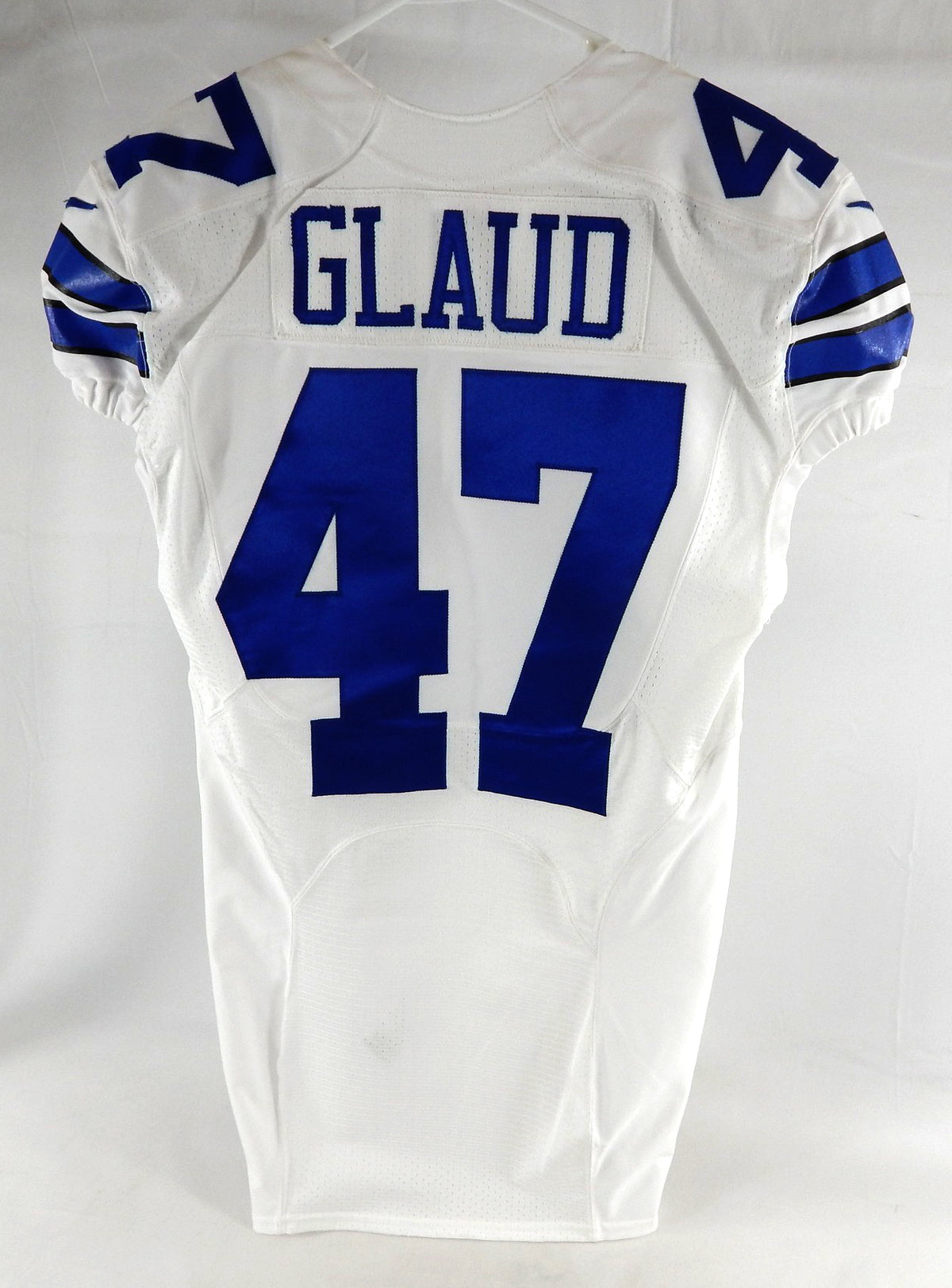 2015 Dallas Cowboys Ka'Lial Glaud #47 Game Issued White Jersey 42 848 Pic2