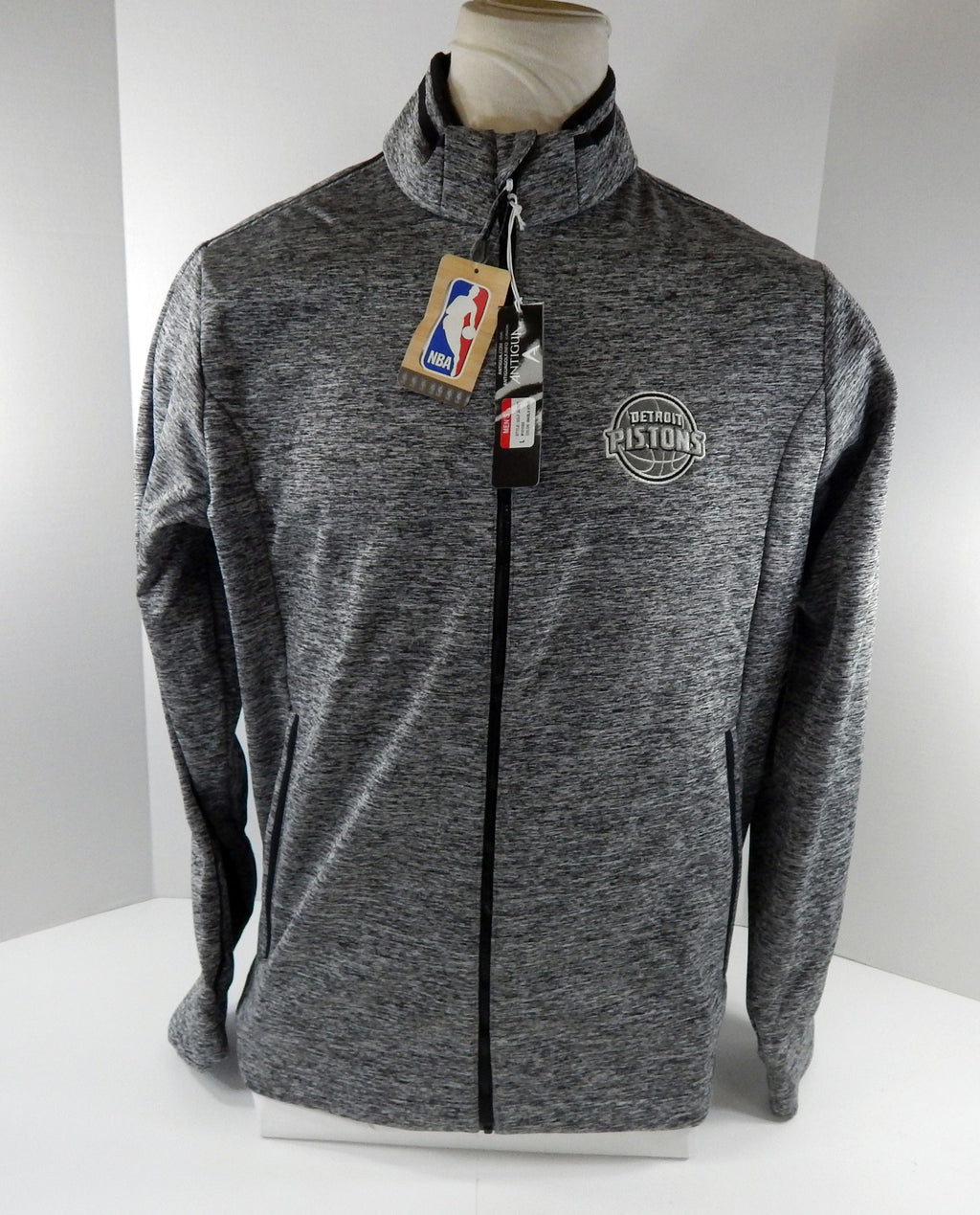2015-16 Detroit Pistons Authentic Black Hoodie Sweatshirt Antigua NWT L 981S