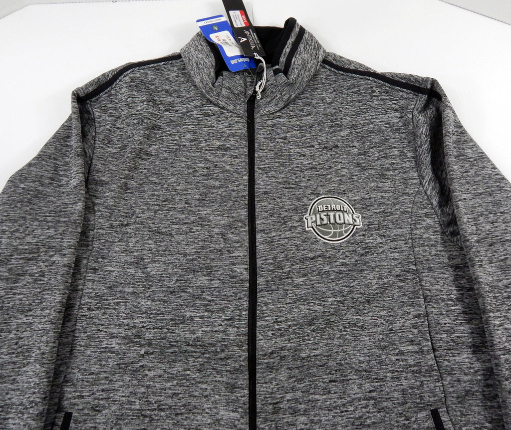 2015-16 Detroit Pistons Authentic Black Hoodie Sweatshirt Antigua NWT L 981S Pic2
