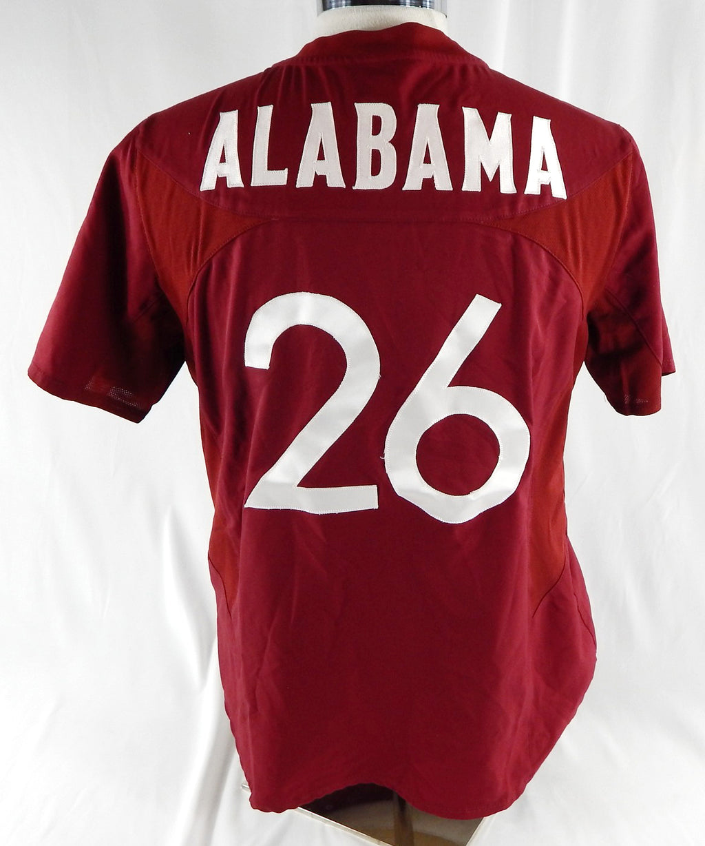 Womens Alabama Crimson Tide #26 Game Used Maroon Jersey Soccer L 626 Pic2