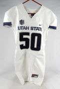 2013-15 Utah State Aggies #50 Game Used White Jersey NP R M 059