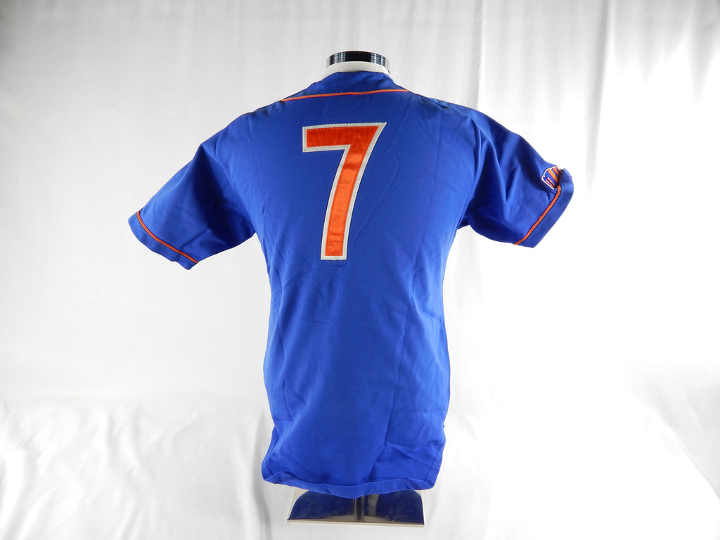 2000's Boise State Broncos #7 Game Used Blue Jersey Softball M 144 Pic2