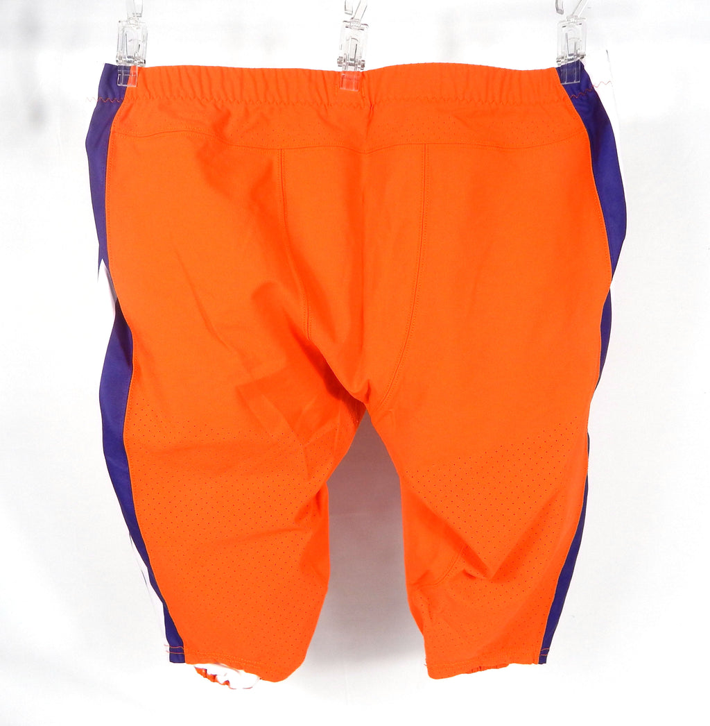 2016-18 Clemson Tigers Game Issued P Used Orange Pants College Playoffs 46 3S Pic2