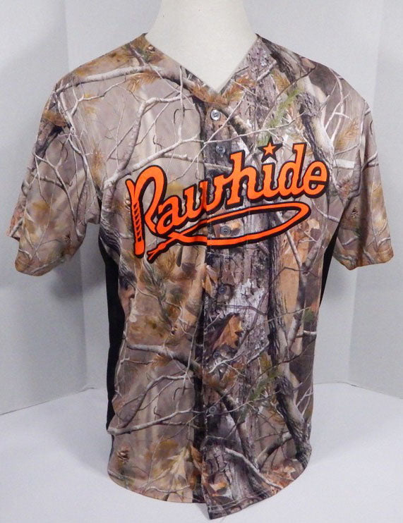 2018 Visalia Rawhide #19 Game Used Brown Camo Jersey Sportsman Night 37 Pic2